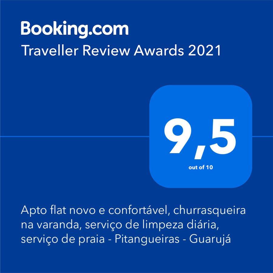 Apto Aconchegante, Bem Localizado, Churrasqueira Na Varanda, Servico De Limpeza Diaria, Servico De Praia - Pitangueiras - Guarujá Exteriör bild